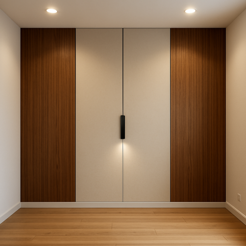 جدار خشب جانبي مع لوح فاتح