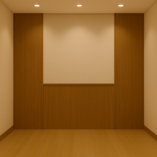 جدار خشب مع لوح علوي فاتح