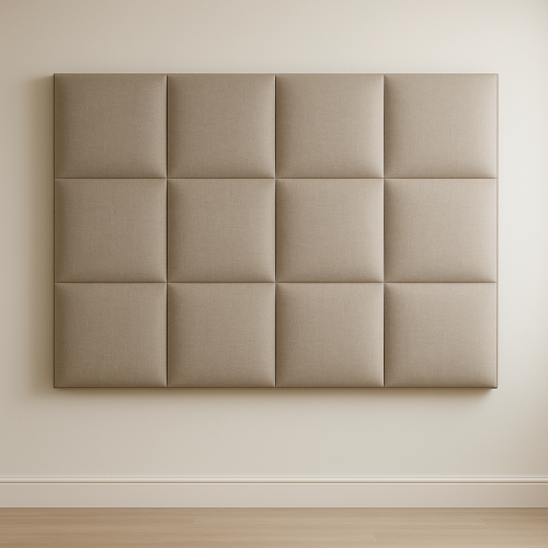 جدار قماش مبطن بمربعات