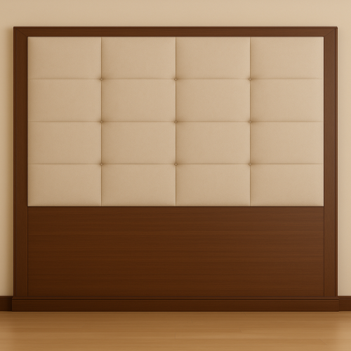 جدار خشب مع قماش مبطن مؤطر