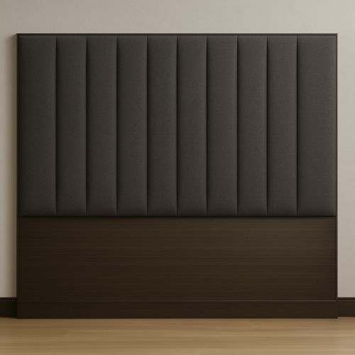 لوح خلفي خشب مع قماش بخطوط طولية