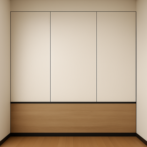 لوح جداري بيج مع قاعدة خشبية طبيعية